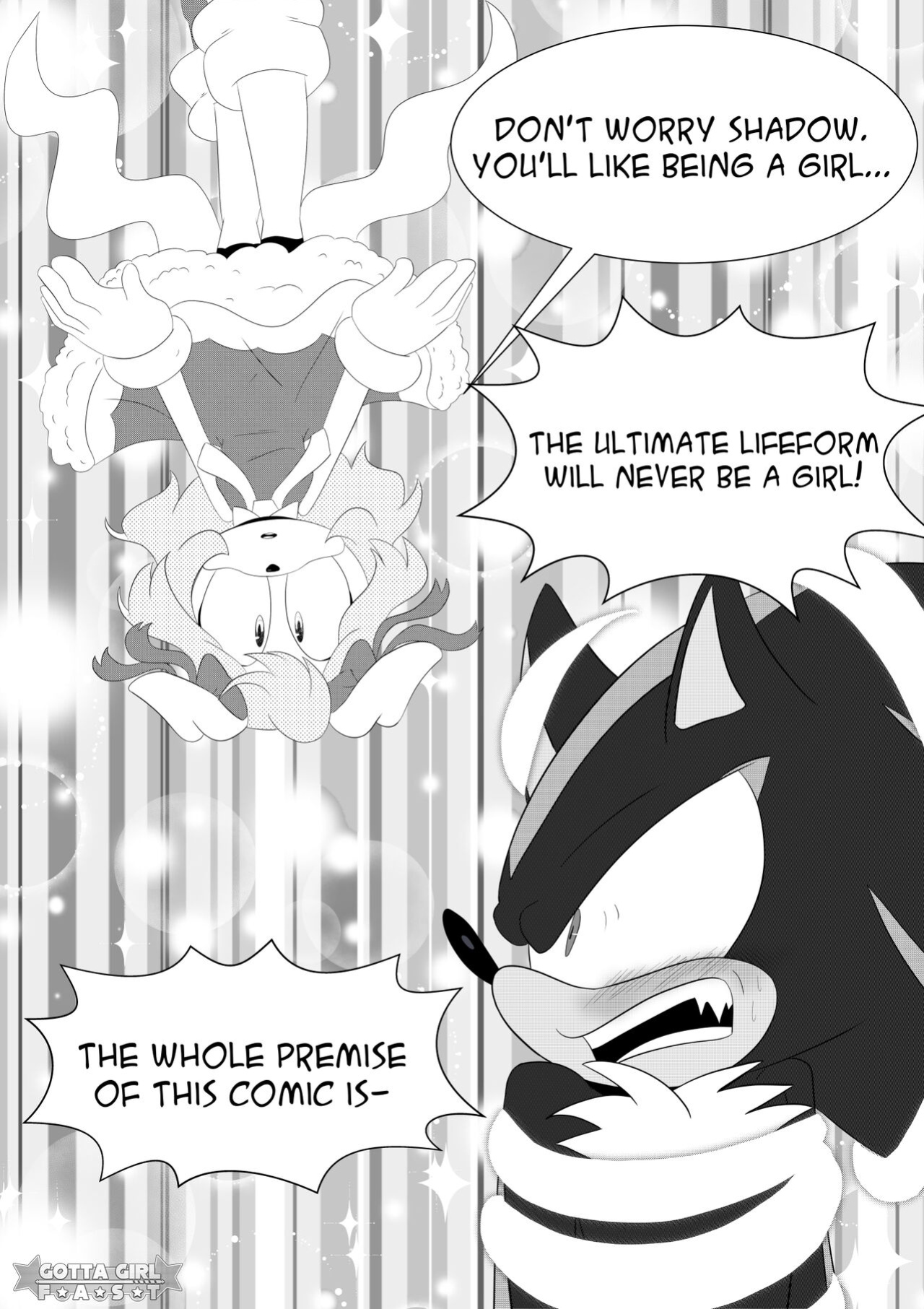 [FLuffyTG] Gotta Girl Fast #1: Shadow