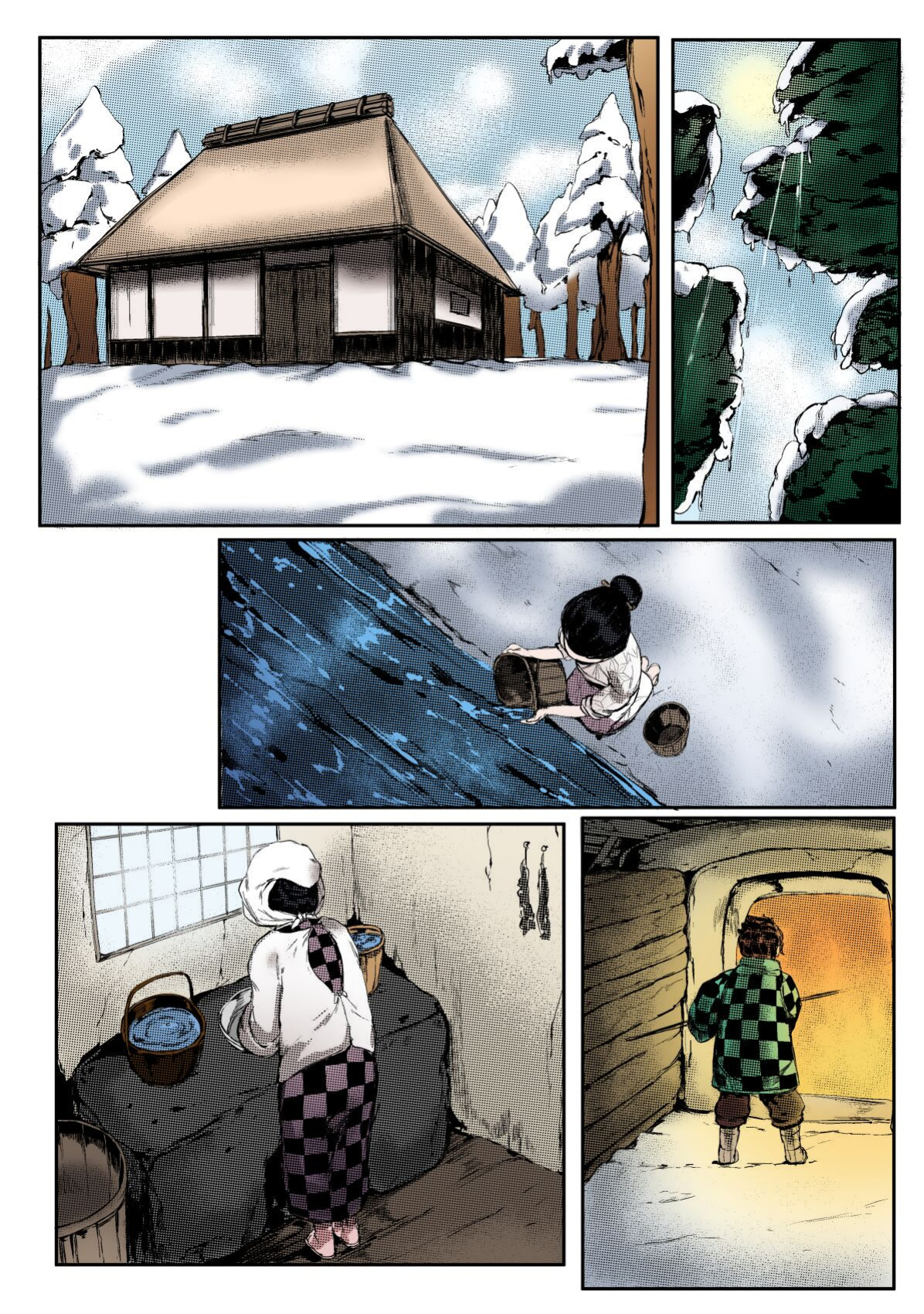 [REDchicken] Haha to Watashi (ge) | Mother and I (Second Part) [Uncle Bane][Colorized by Rissfield]