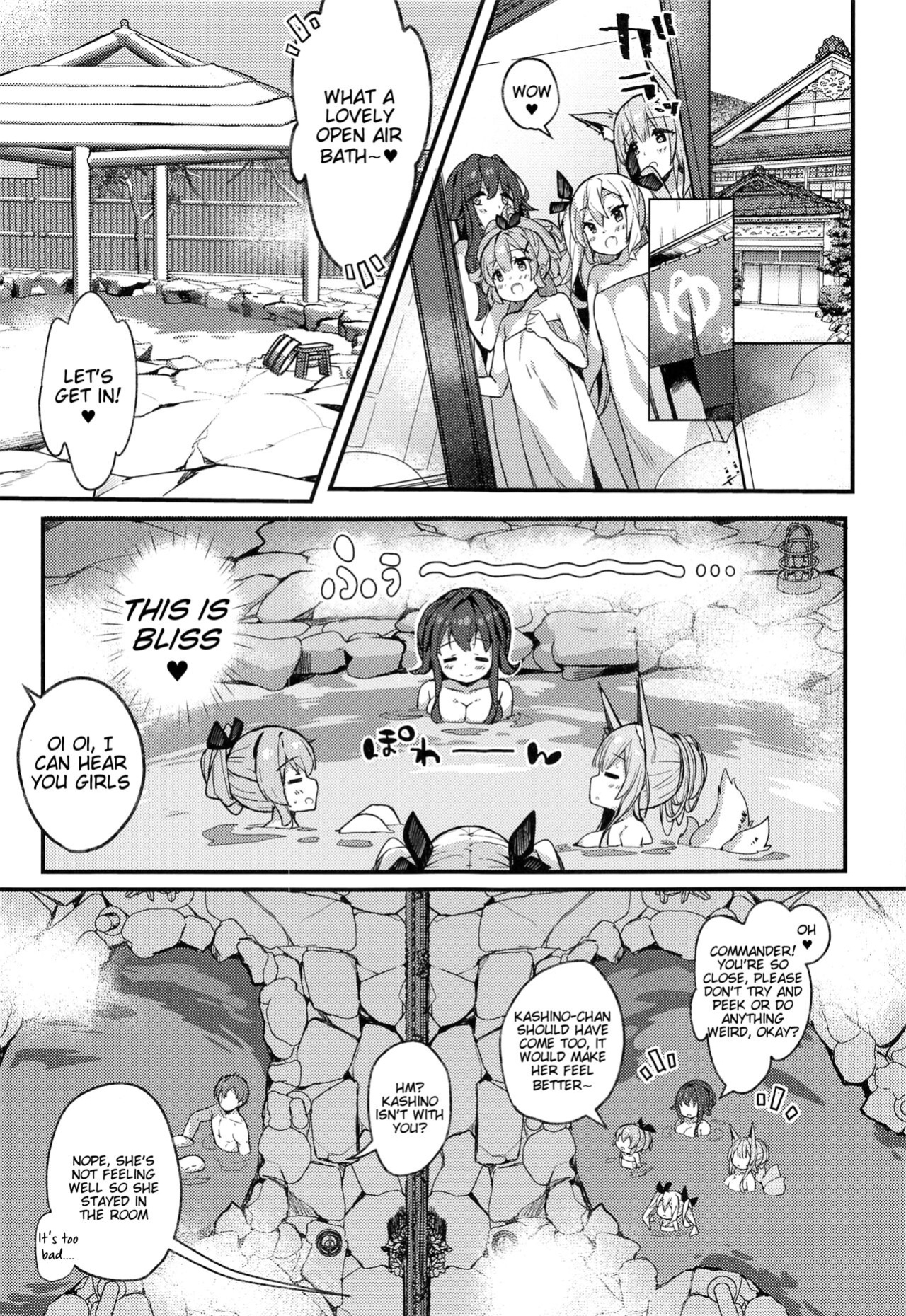(C99) [mocha*2popcorn (Kibii Mocha)] Kashino-chan(tachi) to Dokidoki Onsenryoko (Azur Lane) [Tigoris Translates]