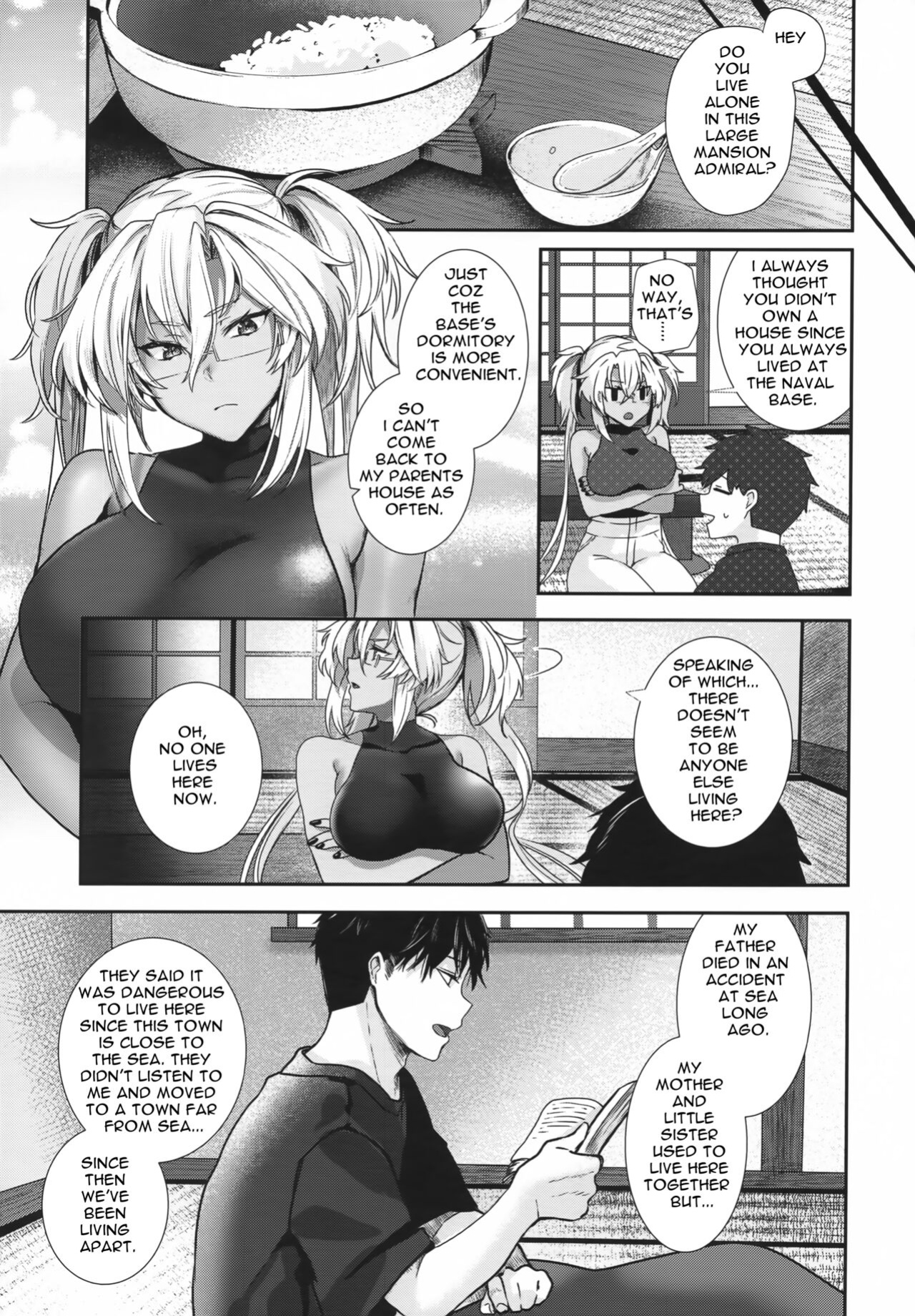 (C100) [Marosaan (Yunamaro)] Musashi-san no Yoru Jijou Anata no Ai Kagi Hen (Kantai Collection -KanColle-) [Carl]