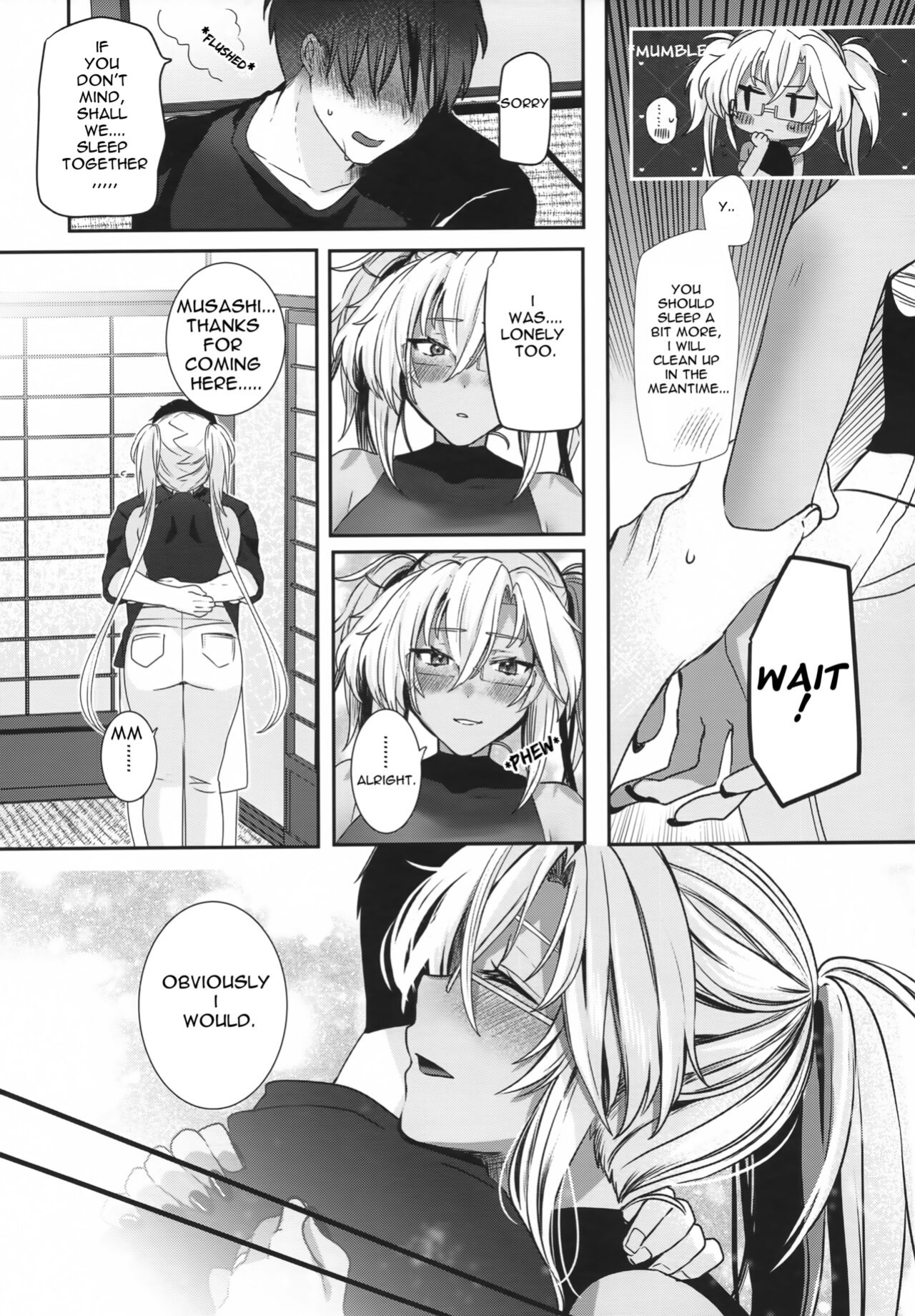 (C100) [Marosaan (Yunamaro)] Musashi-san no Yoru Jijou Anata no Ai Kagi Hen (Kantai Collection -KanColle-) [Carl]
