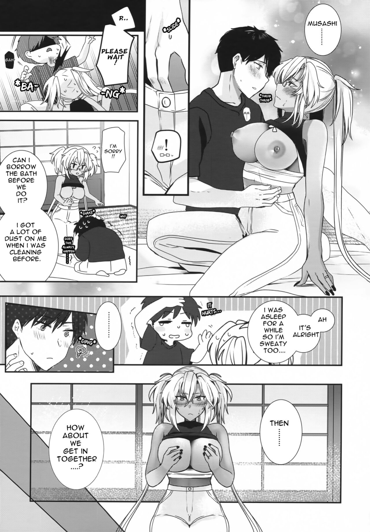 (C100) [Marosaan (Yunamaro)] Musashi-san no Yoru Jijou Anata no Ai Kagi Hen (Kantai Collection -KanColle-) [Carl]