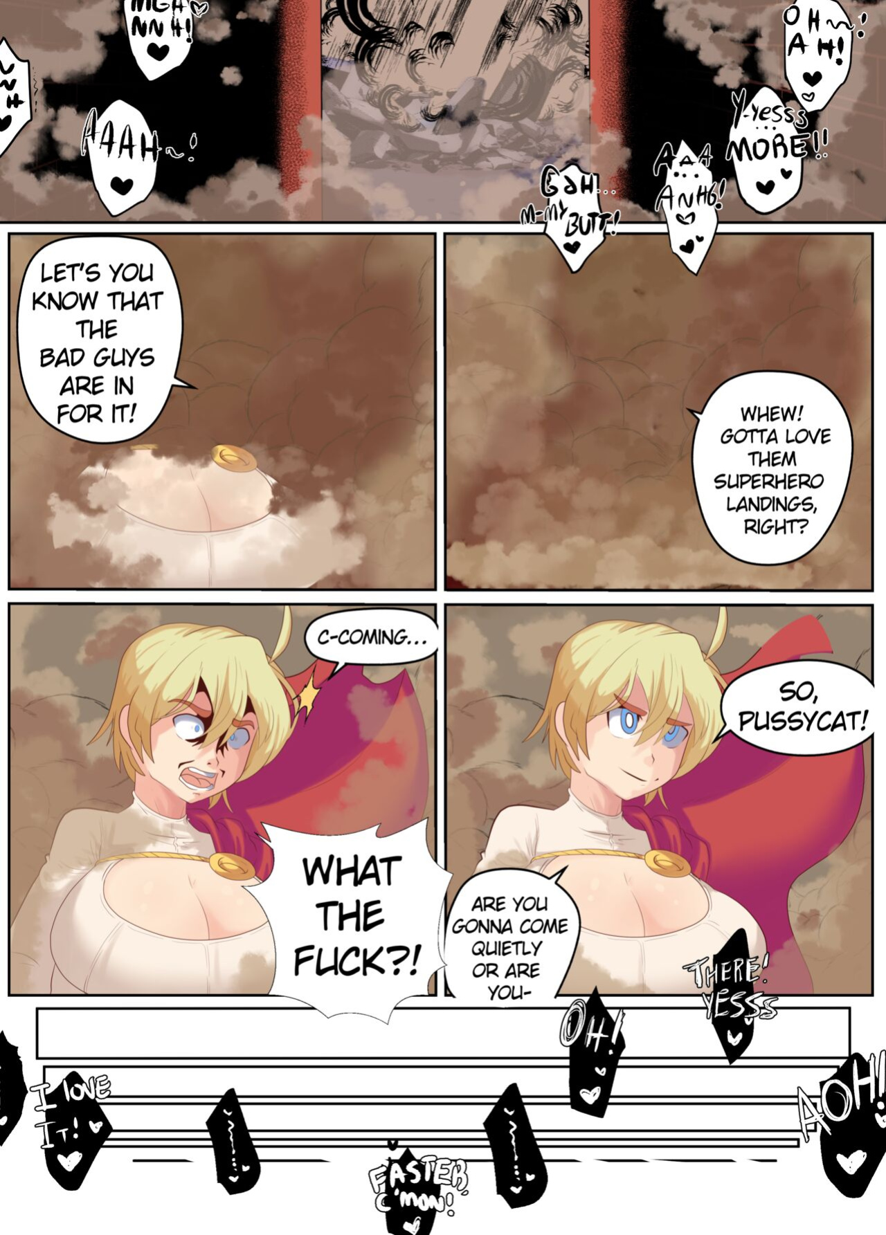 [CheesoArt] PowerGirl vs Powercock