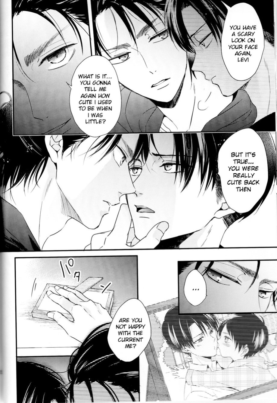 (C95) [UNAP! (Maine)] Bukiyou na Otona to Ijiwaruna Kareshi. | A clumsy adult and a nasty boyfriend (Shingeki no Kyojin) [yours truly]