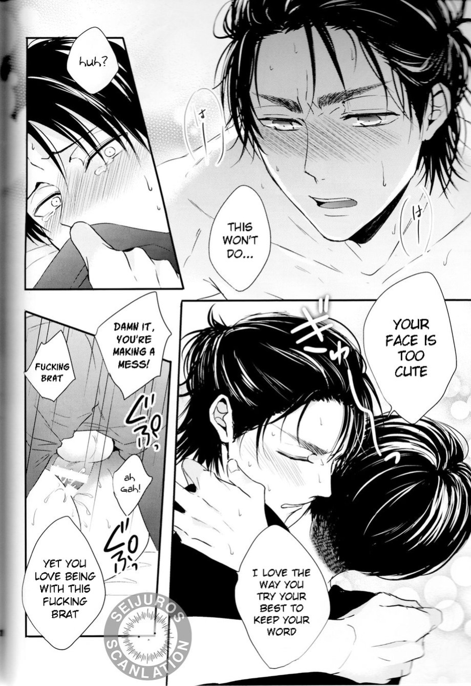 (C95) [UNAP! (Maine)] Bukiyou na Otona to Ijiwaruna Kareshi. | A clumsy adult and a nasty boyfriend (Shingeki no Kyojin) [yours truly]