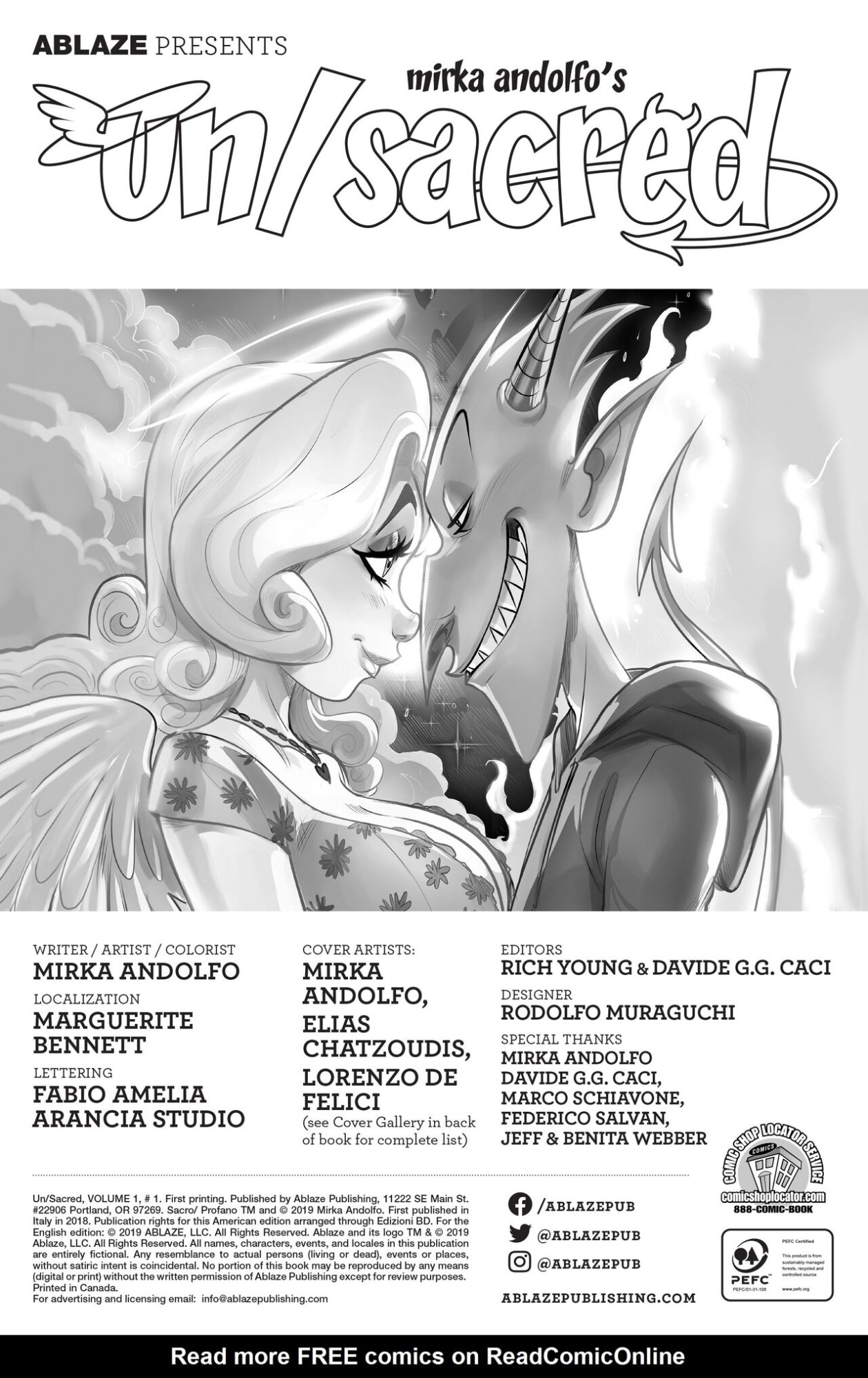 Un/Sacred by Mirka Andolfo Issue 1 of 7