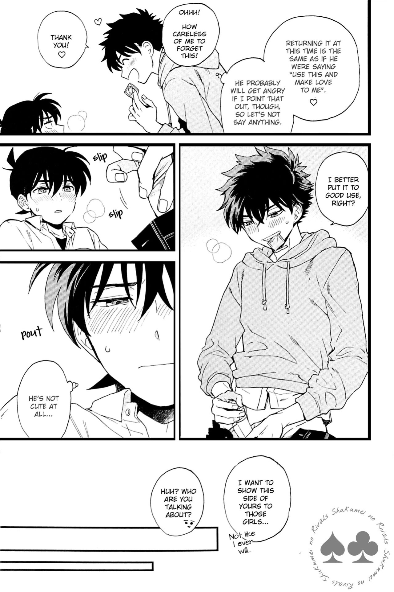 (Himitsu no Ura Kagyou 23) [LOG (M2GO)] Himtsu wa Amai (Detective Conan) [Shukumei no Rivals]