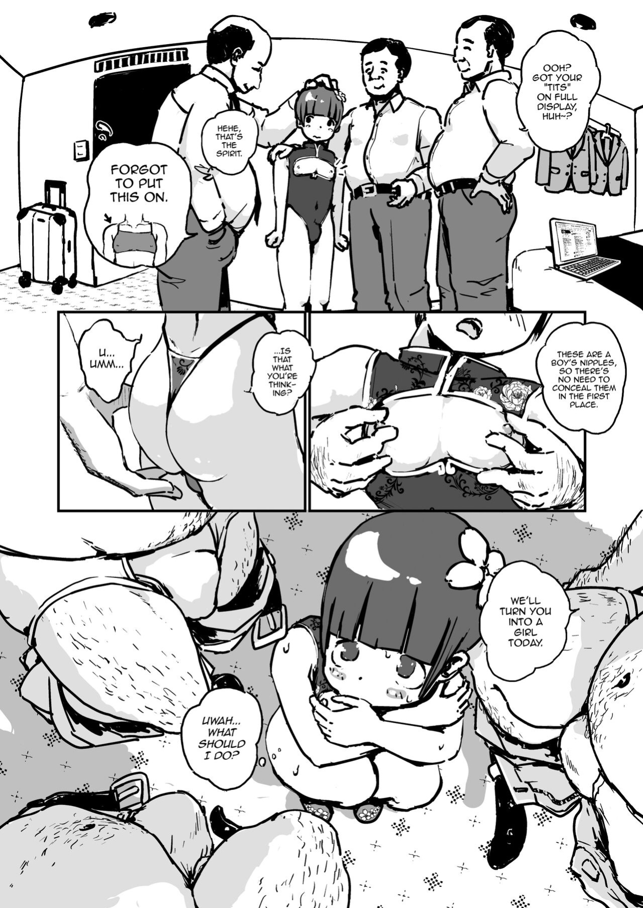 [Three Parts (Sanbu Kousaku)] Otokonoko Before After [mysterymeat3]