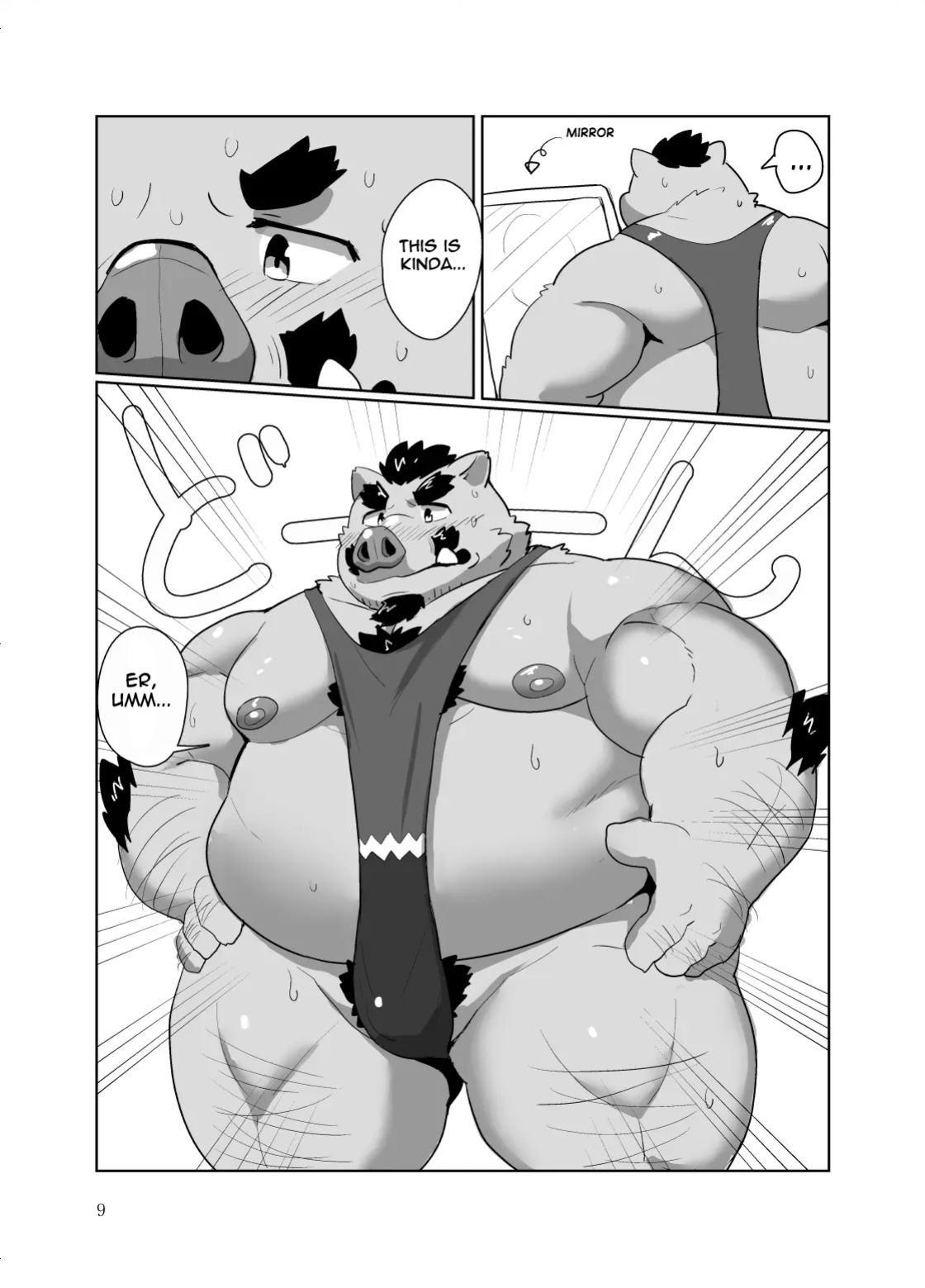 [Kyouretsu Hiyougeka (Beat-kun)] Roshutsu Hentai Dosukebear Vol.2| Exhibitionist Pervert Dosukebear Vol.2 [The_Masked_Kemoner]