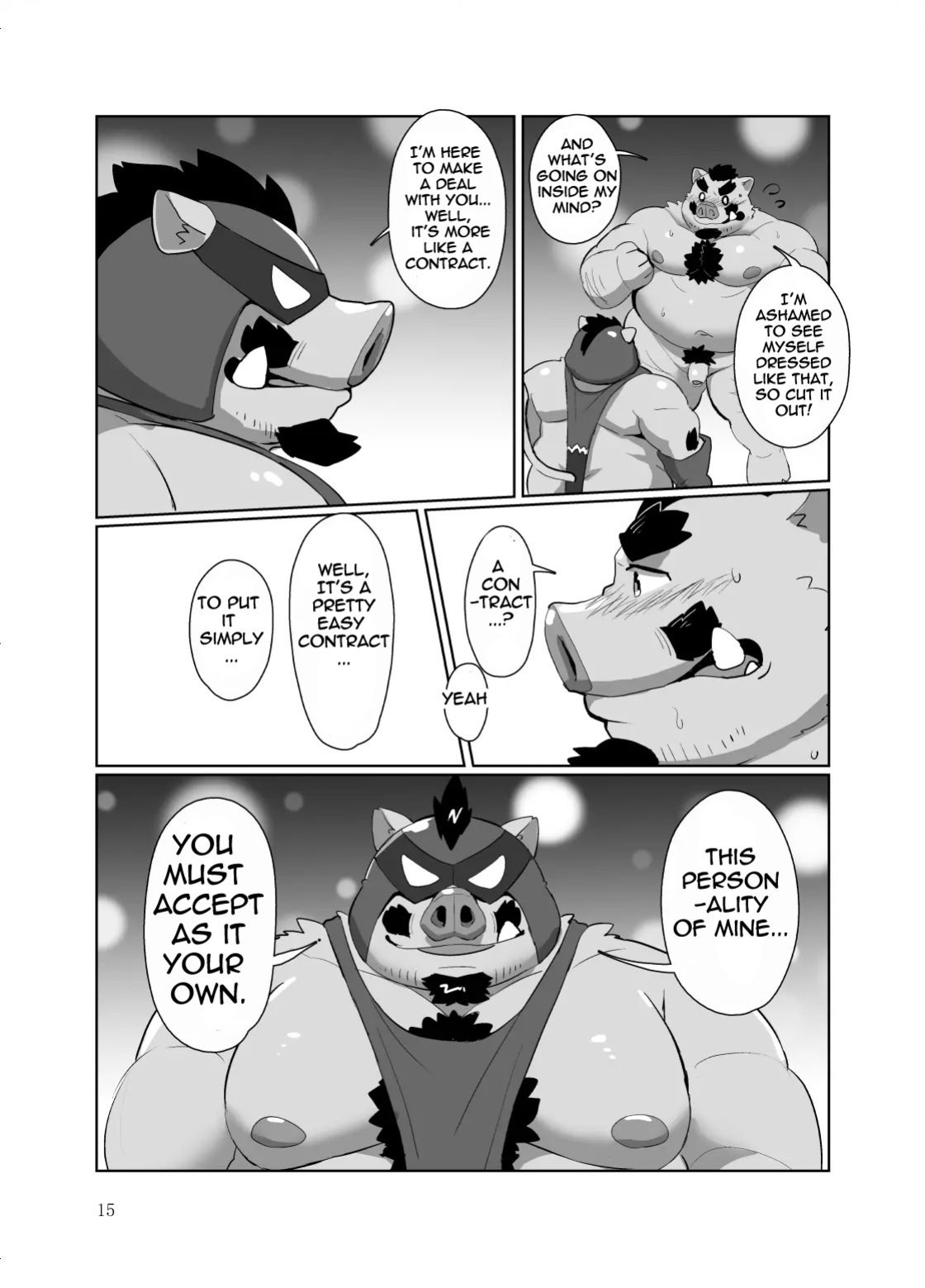 [Kyouretsu Hiyougeka (Beat-kun)] Roshutsu Hentai Dosukebear Vol.2| Exhibitionist Pervert Dosukebear Vol.2 [The_Masked_Kemoner]