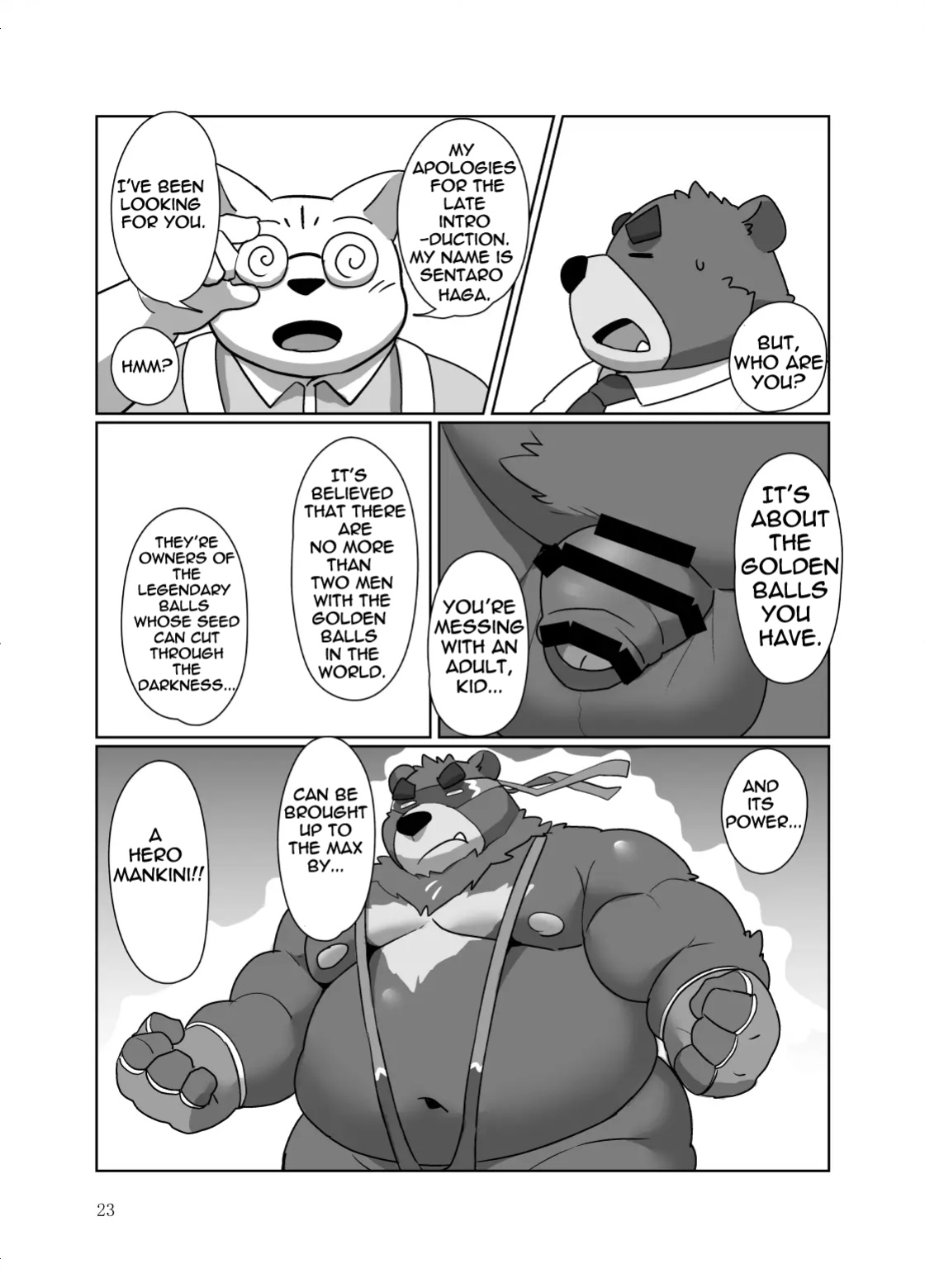 [Kyouretsu Hiyougeka (Beat-kun)] Roshutsu Hentai Dosukebear Vol.2| Exhibitionist Pervert Dosukebear Vol.2 [The_Masked_Kemoner]