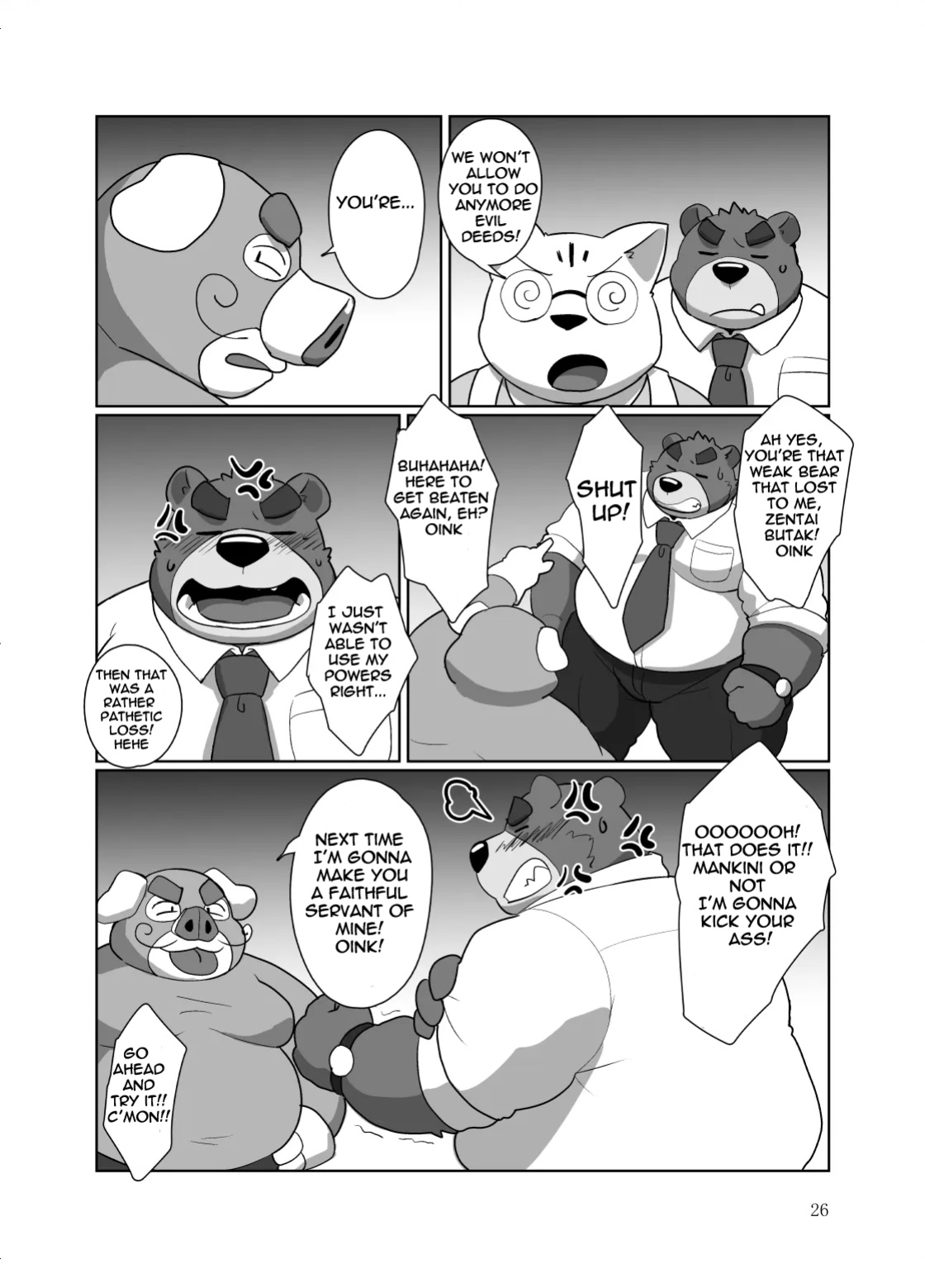 [Kyouretsu Hiyougeka (Beat-kun)] Roshutsu Hentai Dosukebear Vol.2| Exhibitionist Pervert Dosukebear Vol.2 [The_Masked_Kemoner]