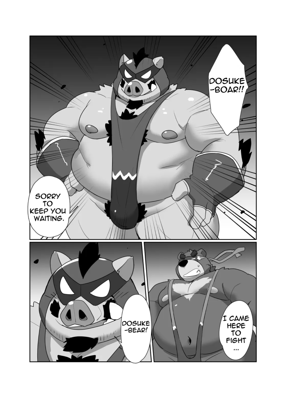 [Kyouretsu Hiyougeka (Beat-kun)] Roshutsu Hentai Dosukebear Vol.2| Exhibitionist Pervert Dosukebear Vol.2 [The_Masked_Kemoner]