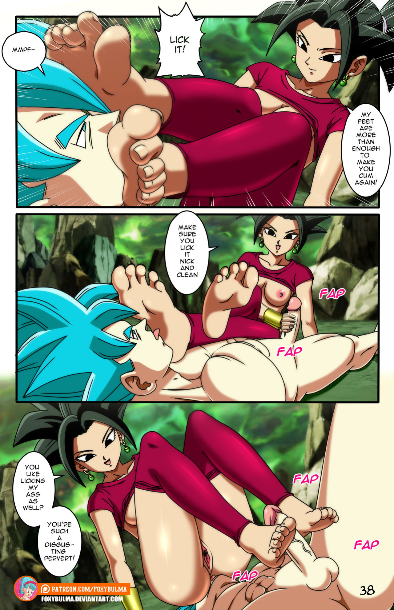 [FoxyBulma] Saiyan Threesome (Dragon Ball Super)