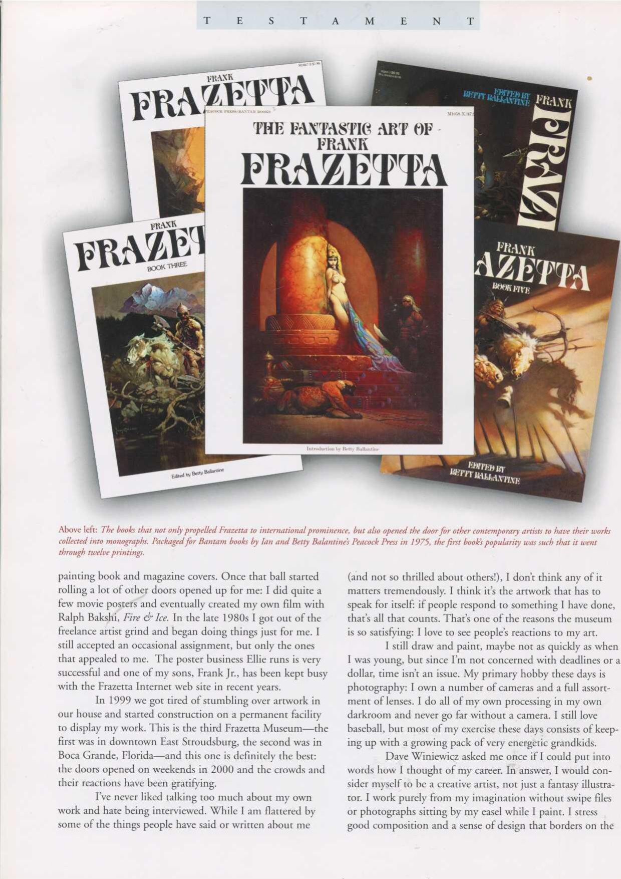 Testament: A Celebration of the Life and Art of Frank Frazetta