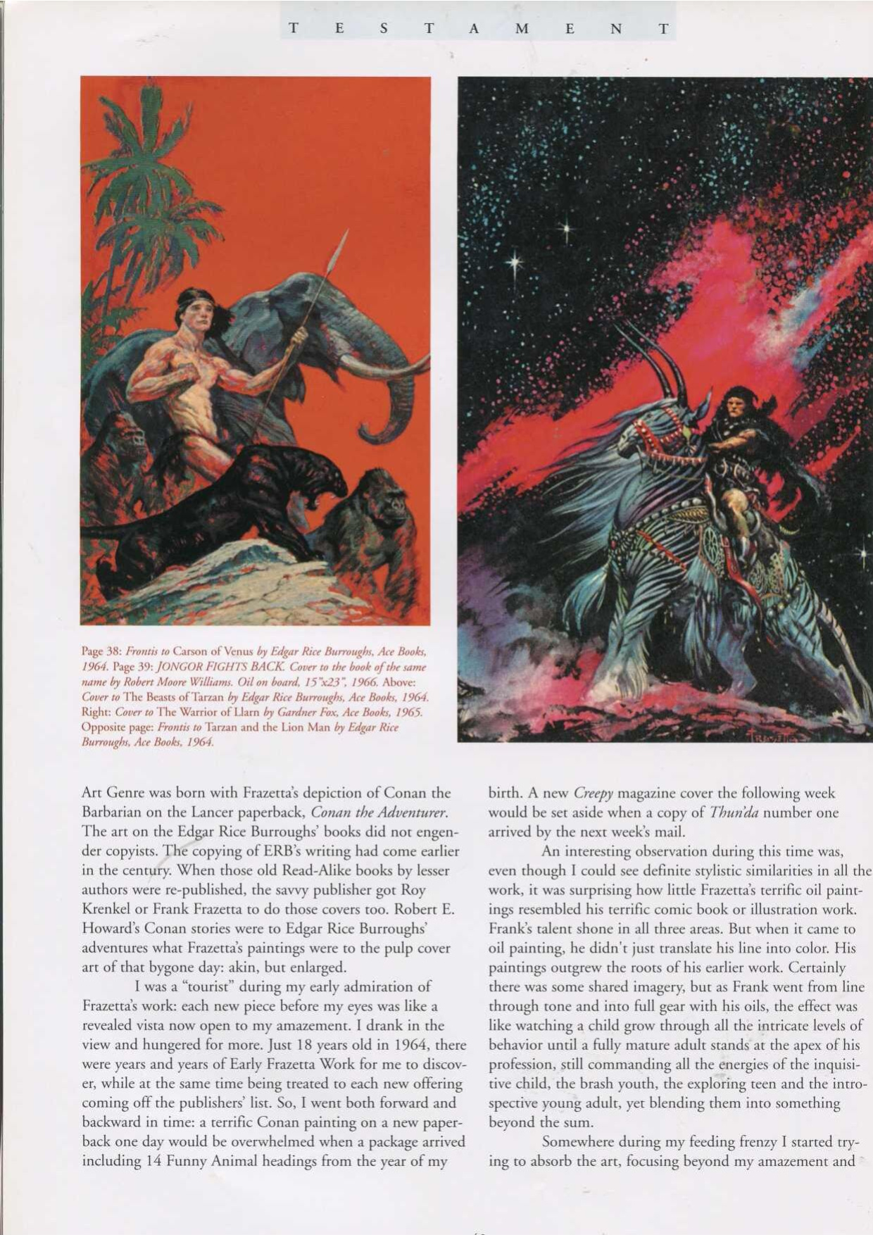 Testament: A Celebration of the Life and Art of Frank Frazetta
