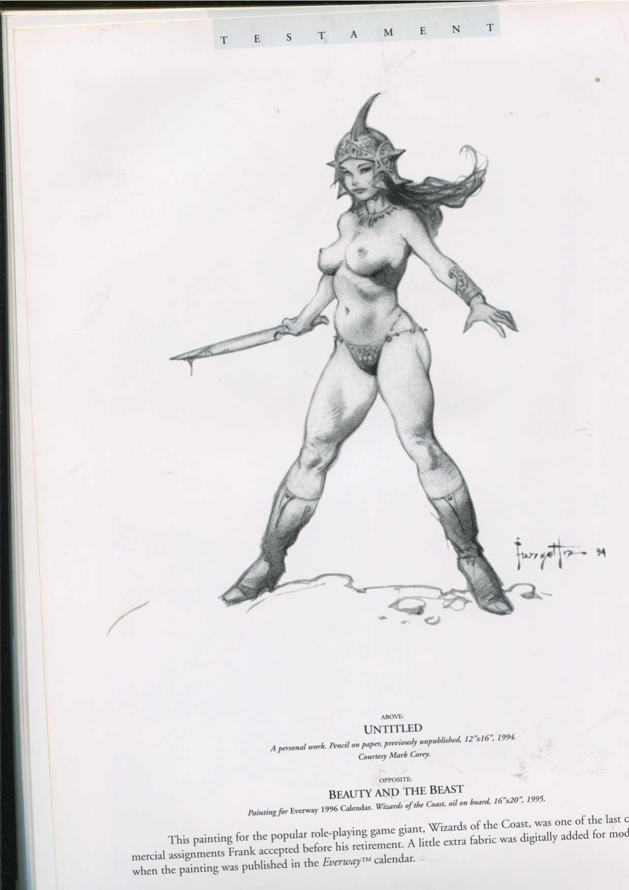 Testament: A Celebration of the Life and Art of Frank Frazetta