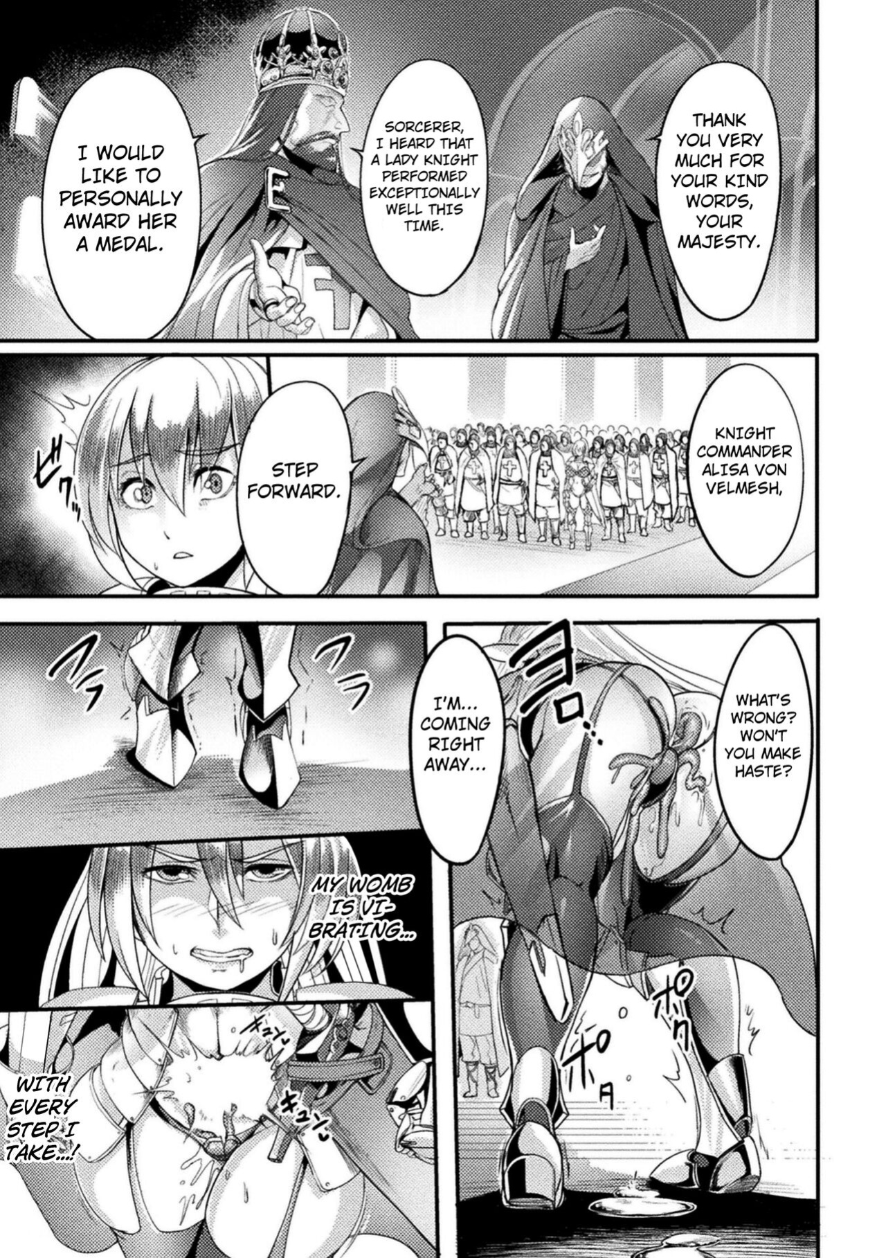[Remu] The Lady Knight Will Never be Defeated by The Tentacle ([Anthology] 2D Comic Magazine Noroi no Soubi de Ryoujoku Zecchou! Vol. 1) [Kuraudo]