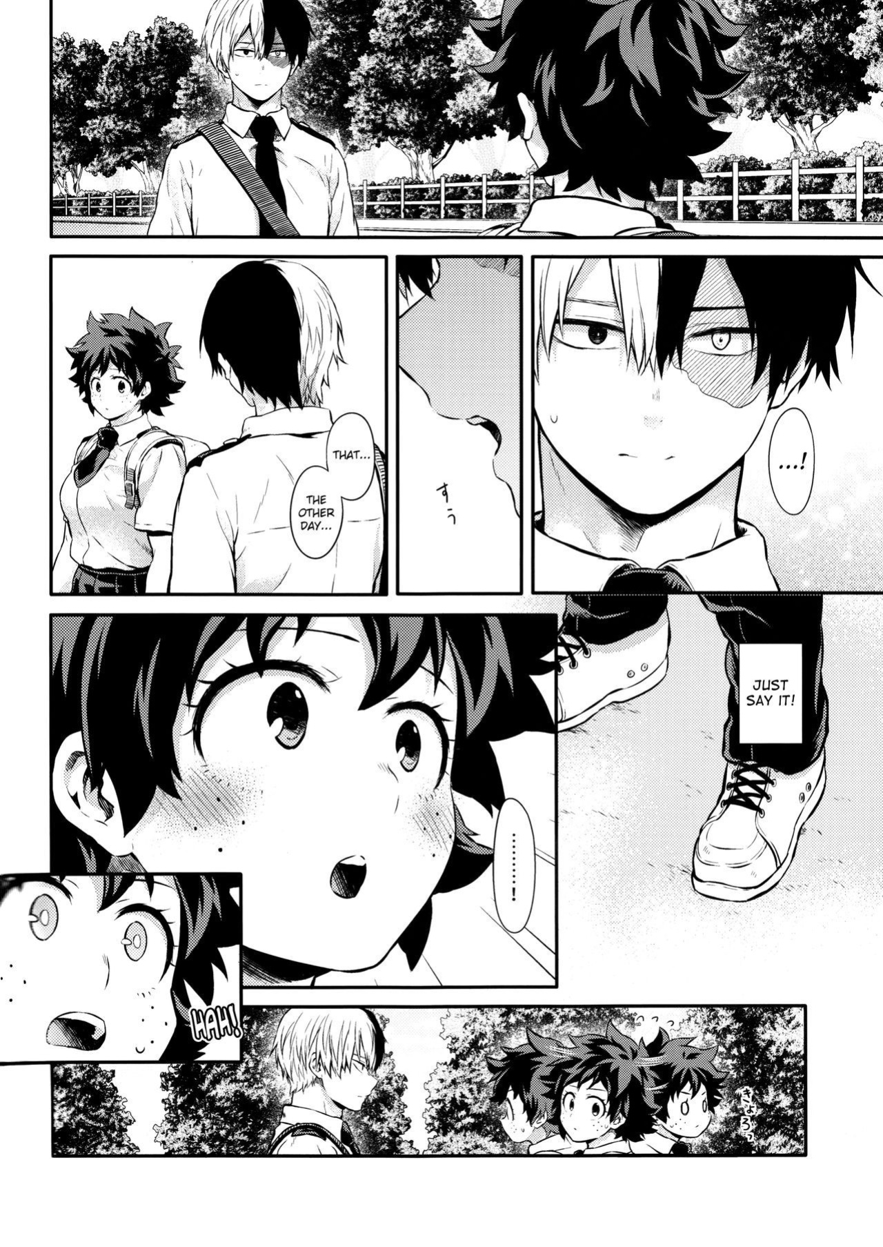 [Kyujitsusyukkin (Chikaya)] Love Me Tender - Another Story Boku no Hero Academia (Casual Scans)