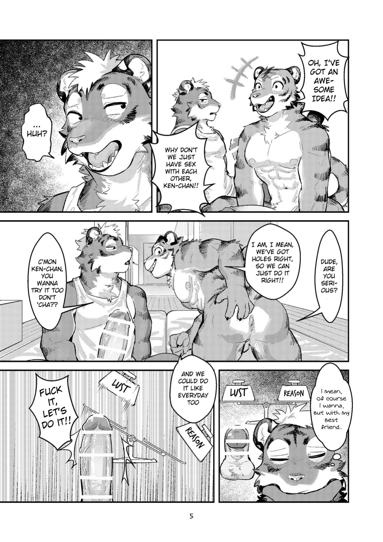 (Shinshun Kemoket 10) [Zerozero (Uro)] First time in the Tiger's 'Den'