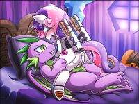 [Vavacung] Spike X Sweetie Bot (My Little Pony: Friendship is Magic)