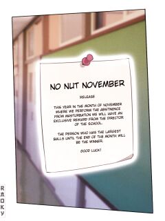 [Raoky] School Reward - No Nut November (finalized)
