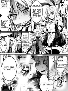 [Lefthand] Furtuneteller-chan who worry about Adventure-chan's unusual symptom and take a look at it and Adventure-chan who unknowingly got knock up and give birth to demi-human child in distant land[CT]