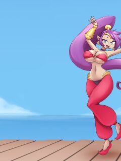 [Metachoke] Shantae Breast Expansion Compilation
