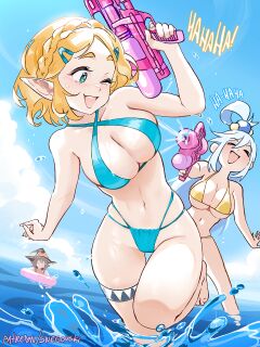 [Snegovski] ZeldaSuba????Beach episode (Breath of the Wild, KonoSuba)