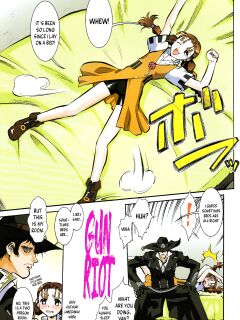 (C69) [Tsurikichi Doumei (Umedama Nabu)] Gan Soudou | Gun Riot (Irotsuki! Umedamanga Shuu ~Guai~) (GUN X SWORD) =TB= Preview
