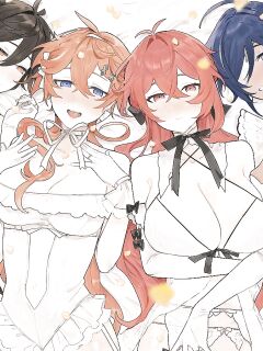 (TOKYO FES 2023) [Domestic Milk (Ogu)] Sora-kun ga Ashinaga Oneechan-tachi to Ichaicha Suru Hon | Aether flirts with the long legged ladies [Disappointing Translations]