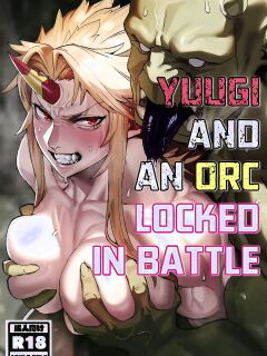 Yuugi and an Orc Locked in Battle