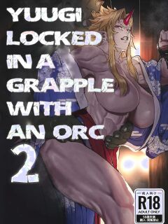 Yuugi Locked In A Grapple With An Orc 2