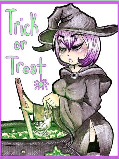 Trick or Treat by artist: ellen black (in progress)